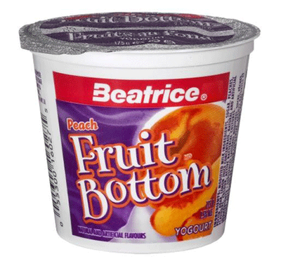 Beatrice Ontario Fruit on the Bottom Peach Yogourt 175g