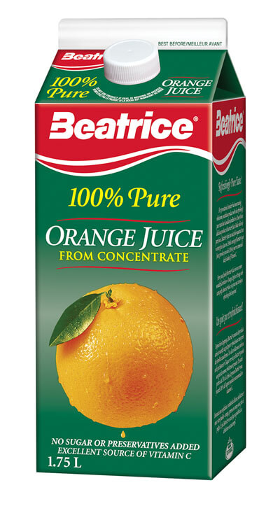 100% Pure Orange Juice 1.75 L