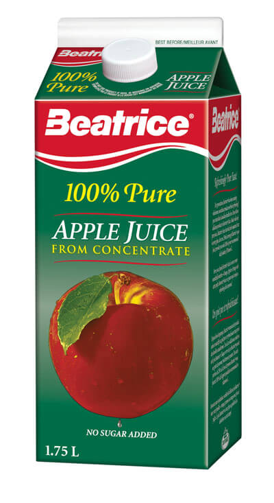100% Pure Apple Juice from Concentrate