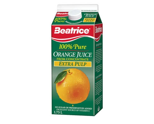 100% Orange Juice with Extra Pulp 1,75 L