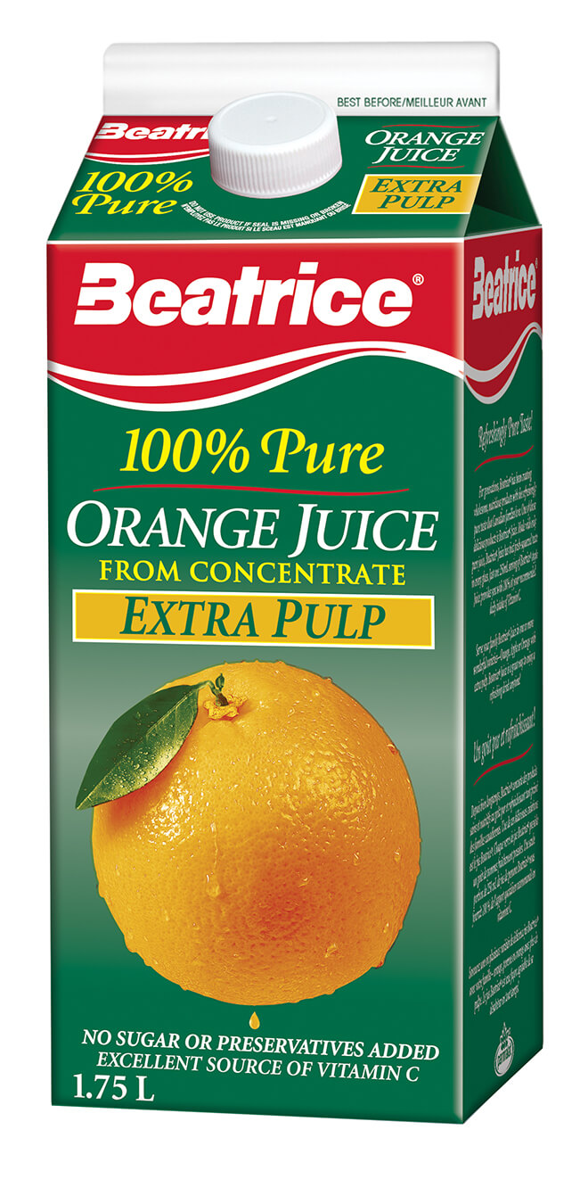 100% Orange Juice with Extra Pulp