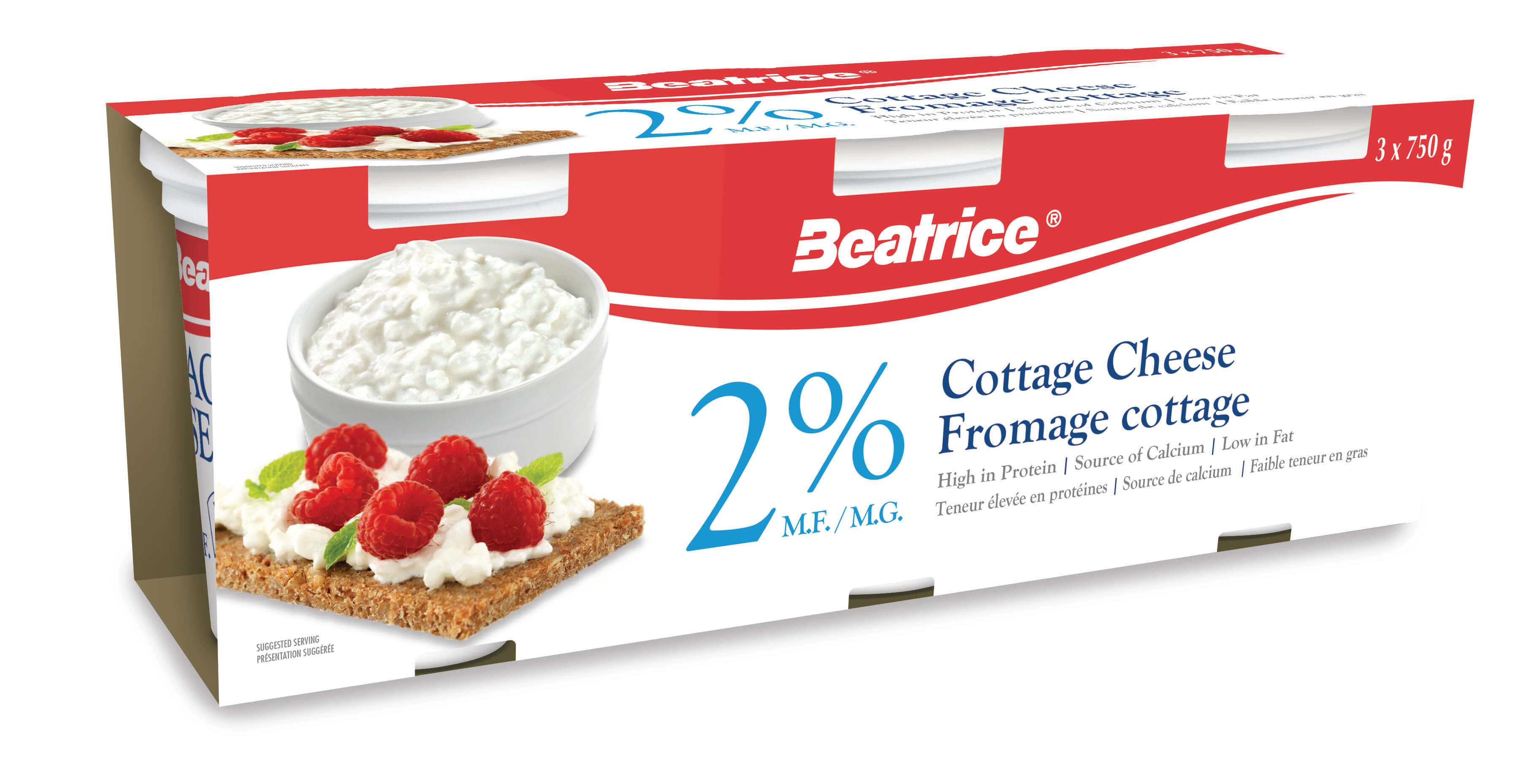 2% Cottage Cheese 3x 750g